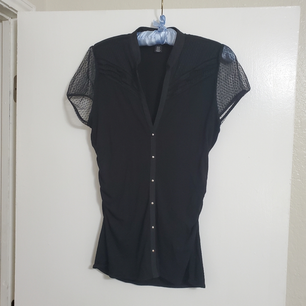 Retro Pinup Look White House Black Market Top- Medium